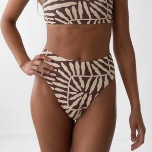 MID WAIST BIKINI BOTTOM CORAL SANDS